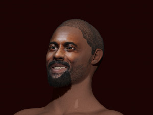 idris elba 3d zbrush sculpting 3D Model