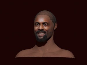 idris elba 3d zbrush sculpting 3D Model