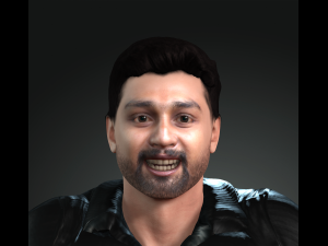 3d character design for actor dhruva sarja ready for animation with same animation in the vew 3D Model