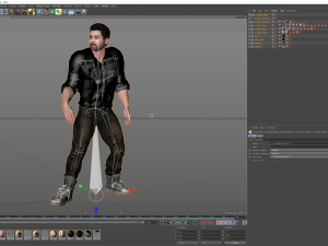 3d character design for actor dhruva sarja ready for animation with same animation in the vew Model 3D
