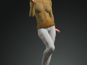 ana de armas 3d design ready for animation 3D-Modell