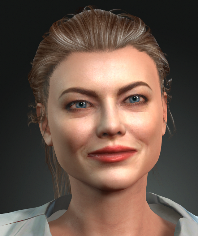 emma stone 3d design ready for animation 3D Модель .c4d .max .obj .3ds .fbx .stl .blend 