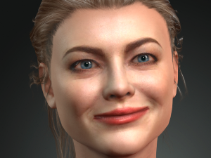 emma stone 3d design ready for animation 3D Модель