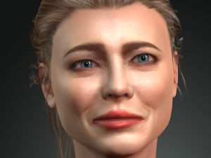 emma stone 3d design ready for animation 3D Модель