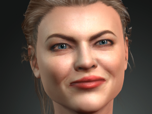 emma stone 3d design ready for animation 3D Модель