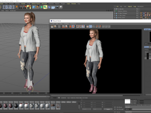 emma stone 3d design ready for animation 3D Модель