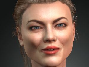 emma stone 3d design ready for animation 3D Модель