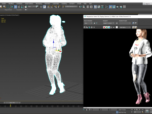 emma stone 3d design ready for animation 3D Модель