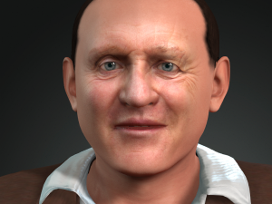 anthony hopkins 3d design ready for animation 3D Model