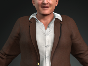 anthony hopkins 3d design ready for animation 3D Модель