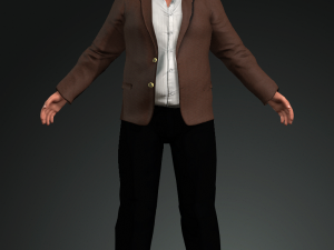 anthony hopkins 3d design ready for animation 3D Модель