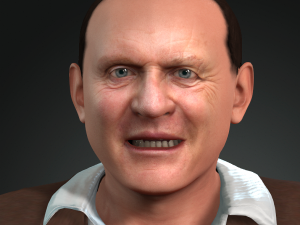 anthony hopkins 3d design ready for animation 3D Модель
