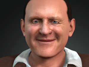 anthony hopkins 3d design ready for animation 3D Модель
