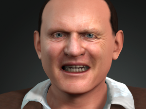 anthony hopkins 3d design ready for animation 3D Модель