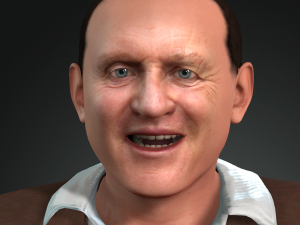 anthony hopkins 3d design ready for animation 3D Модель