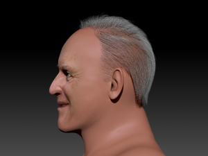 anthony hopkins 3d zbrush sculpting render in pictures only the video is for sculpture model before 3D Model