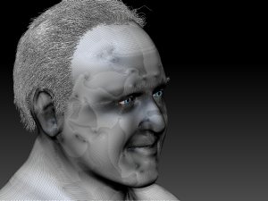 anthony hopkins 3d zbrush sculpting render in pictures only the video is for sculpture model before 3D Model