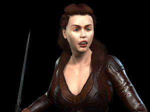 emilia clarke mother of dragons game of thrones got the famous hollywood star 3d design ready for 3D Модель