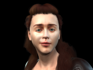 emilia clarke mother of dragons game of thrones got the famous hollywood star 3d design ready for 3D Модель