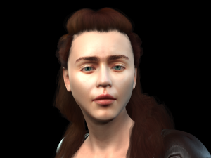 emilia clarke mother of dragons game of thrones got the famous hollywood star 3d design ready for 3D Модель