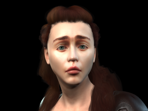 emilia clarke mother of dragons game of thrones got the famous hollywood star 3d design ready for 3D Модель