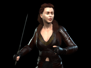 emilia clarke mother of dragons game of thrones got the famous hollywood star 3d design ready for 3D Модель