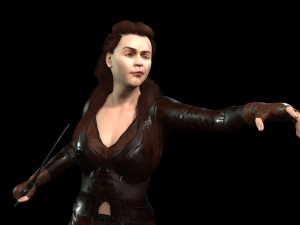 emilia clarke mother of dragons game of thrones got the famous hollywood star 3d design ready for 3D Модель