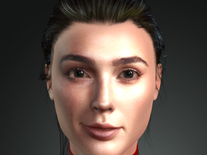 Gal gadot character design ready for animation Model 3D