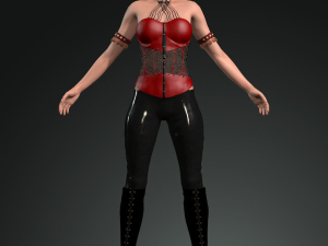 Gal gadot character design ready for animation Model 3D
