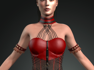 Gal gadot character design ready for animation Model 3D