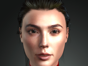 Gal gadot character design ready for animation Model 3D