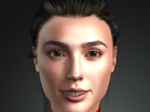 Gal gadot character design ready for animation Model 3D
