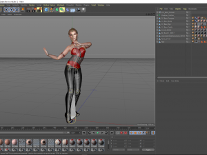 Gal gadot character design ready for animation Model 3D