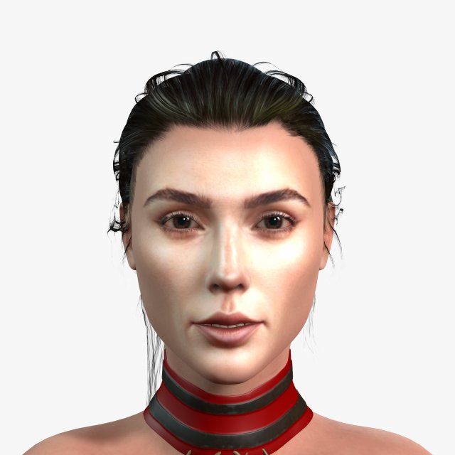Gal gadot character design ready for animation Model 3D .c4d .max .obj .3ds .fbx .stl .blend 