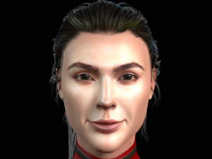 Gal gadot character design ready for animation Model 3D