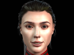 Gal gadot character design ready for animation Model 3D