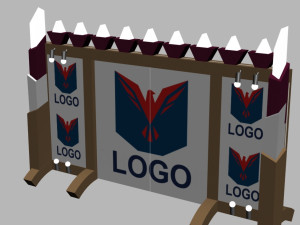 3d animation gate for max and lumion 3D Model