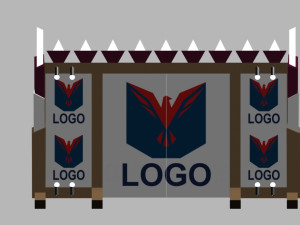 3d animation gate for max and lumion 3D Model
