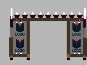 3d animation gate for max and lumion 3D Model