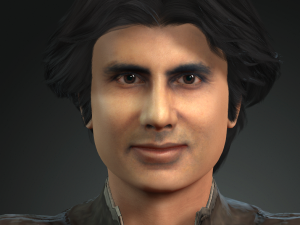 amitabh bachchan 3d character design ready for animation 3D Model