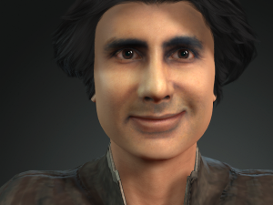 amitabh bachchan 3d character design ready for animation 3Dモデル
