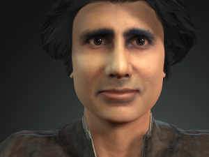 amitabh bachchan 3d character design ready for animation 3Dモデル