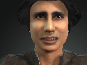 amitabh bachchan 3d character design ready for animation 3Dモデル