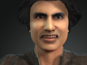 amitabh bachchan 3d character design ready for animation 3Dモデル