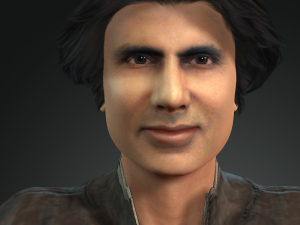 amitabh bachchan 3d character design ready for animation 3Dモデル