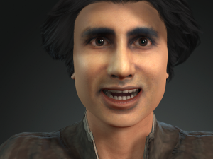 amitabh bachchan 3d character design ready for animation 3Dモデル