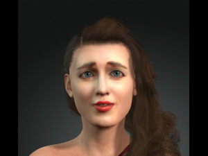s of eva green the famous actress Modelo 3D