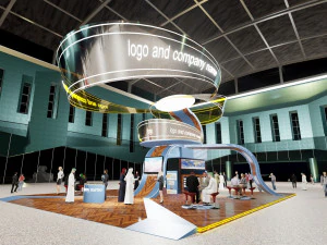 custom exhibition booth 7 3D Model