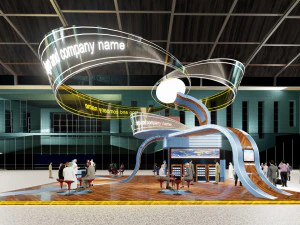 custom exhibition booth 7 3D Model