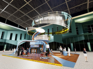 custom exhibition booth 7 Model 3D